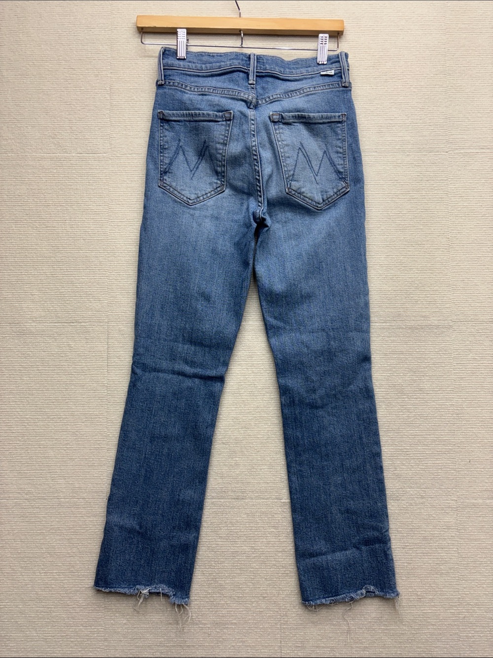 Mother | 27 the pixie dazzler ankle fray boogie down Button-Fly Blue Jeans - Picture 5 of 10